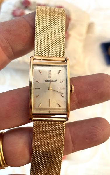 Montre bracelet en or Jaeger Lecoultre