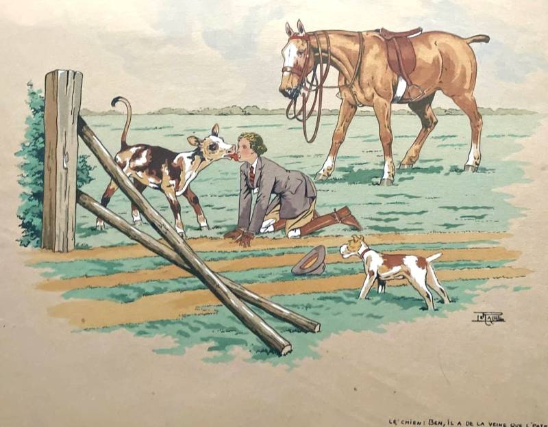 Gravures, lithographies humoristiques.