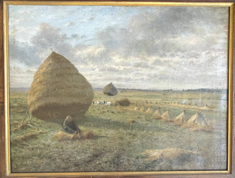 Tableau huile sur toile école Française