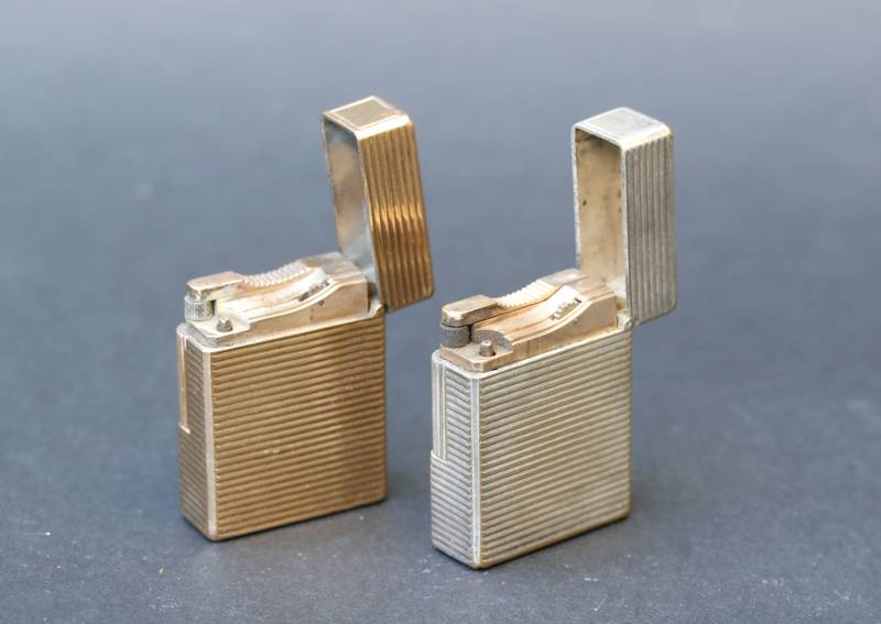 Achat briquets Dupont or et argent 