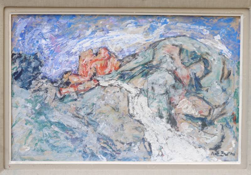 Peinture à l'huile, tableau. Paysage