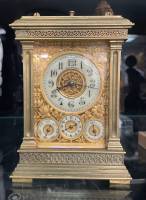 Pendule d'officier en bronze doré