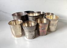 Lot de timbales en argent massif – Achat d’argenterie à Boulogne-Billancourt